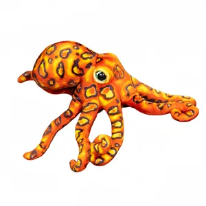 Niedliches weiches Leoparden Oktopus Plüschtier, süße Kuscheltier Puppe für Kinder Begleitung.