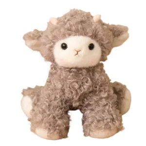 Süßes flauschiges Schaf Plüschtier Kuscheltier niedliche Lamm Puppe Kinder Geburtstagsgeschenk