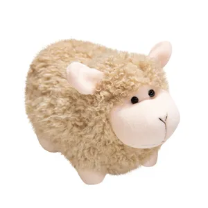 Süßes flauschiges lockiges Schaf Plüschtier weiches Stofftier Puppe für Kinder Geschenk.