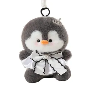 Simatico pinguino di peluche portachiavi, morbido ciondolo per borsa da donna e ragazze.