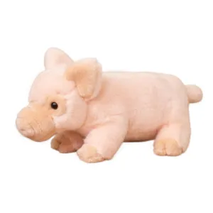 Cute plush pig toy, soft stuffed animal doll for kids companion and comforting play.