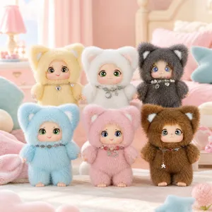 Simpatica bambola di peluche animale soffice ciondolo portachiavi giocattolo regalo decoro