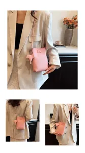Cute elephant pink phone bag mini crossbody bag for women casual walking daily use chic style