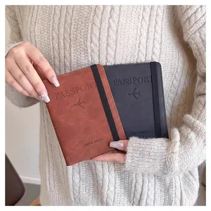 Funda para pasaporte organizador de viaje tarjetero con bloqueo RFID protector