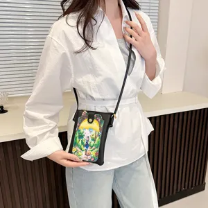 Women crossbody phone bag cute mini shoulder bag fashionable zipper coin purse daily accessories