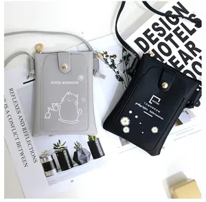 Women mini cross-body phone bag cute simple casual shoulder bag versatile coin purse