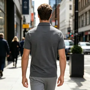Polo homme été respirant séchage rapide décontracté col revers manches courtes slim fit.