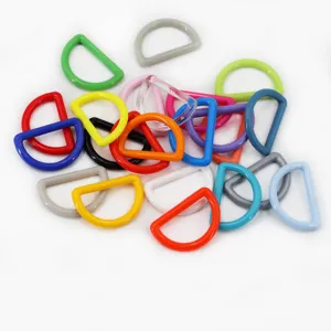 Anelli a D in plastica colorata per zaini borse accessori fai da te 20mm lotto