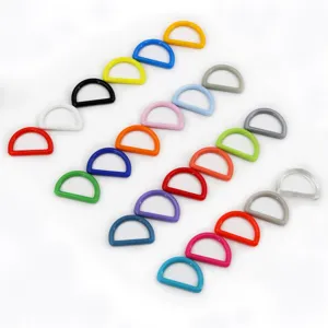 Anelli a D in plastica colorata per borse e zaini accessori di ferramenta fai da te 20mm