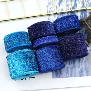 Sparkling glitter ribbon rolls for DIY crafts, bows, hair accessories, and clothing decor