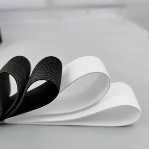 Fascia Elastica In Maglia Ad Alta Elasticità Nastro Elastico Piatto All Uncinetto Per Cucire Cinture Di Pantaloni Abbigliamento Artigianato Fai Da Te Nero Bianco