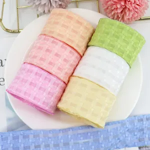 Nastri in chiffon quadri set DIY nastro a rete fiocchi accessori per abbigliamento