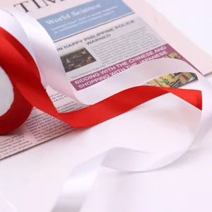 Solid Color Polyester Satin Ribbon Roll For Gift Wrapping Cake Baking Wedding Party Decorative Craft Ribbon Trim