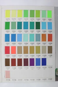 Solid color grosgrain ribbon color card set featuring multiple vibrant shades for bow making.
