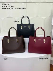 Bolso tote minimalista de gran capacidad para mujeres, elegante bolso de mano con asas superiores.
