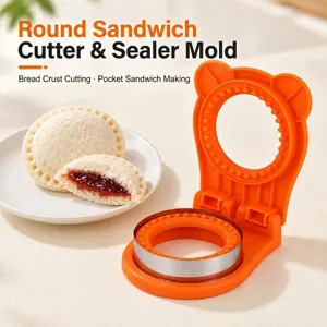 Sandwich Ausstecher Und Versiegeler PP Kunststoff Edelstahl DIY Taschenbrotform Rund Bärenform Für Kinder Mittagessen