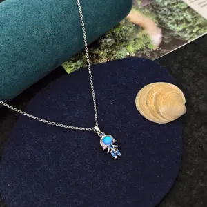 Collier de princesse de conte de fées en zircon coloré élégant chaîne clavicule tendance
