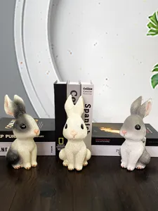 Leuke konijn spaarpot set, creatieve dieren geld pot voor kinderkamer bureau decoratie.