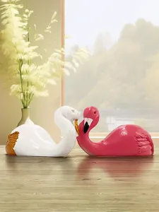Creative flamingo and swan animal wall hooks, cute cartoon home decor and hanging storage.