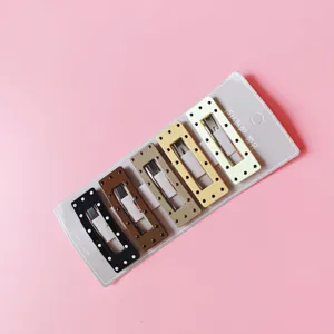 Korean style metal hair clips set with colorful polka dots, cute bobby pins for daily hair styling.