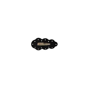 Korean style black polka dot cloud hair clip metal side hairpin for women and girls daily wear