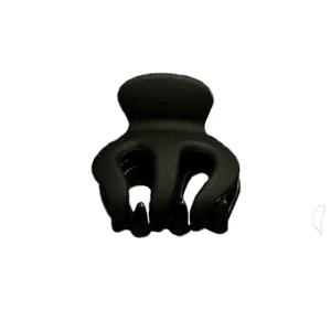 Schwarze matte Haarklammer, robuste rutschfeste Haarkralle für dickes Haar und Alltagsfrisuren.