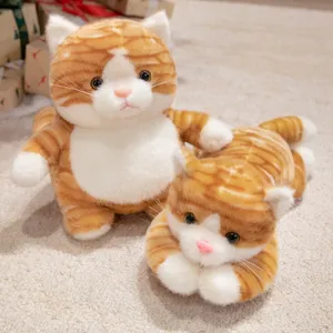 Cute glowing cat plush toy stuffed animal soft pillow birthday gift for kids and girls.