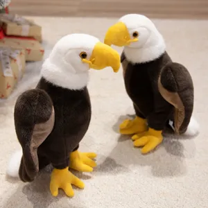 Peluche Aquila Calva Simulata Cartoon Animale Giocattolo Bambini Compagno Regalo Morbido