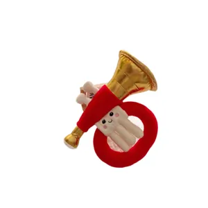 Jouet en peluche trompette créatif poupée instrument de musique pour fête d'enfants.