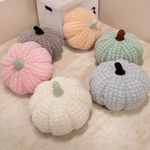 Plush pumpkin throw pillow soft stuffed toy cute cushion for living room sofa home decor