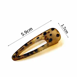Molle per capelli tartaruga clip trasparente cava forcina laterale accessori per capelli