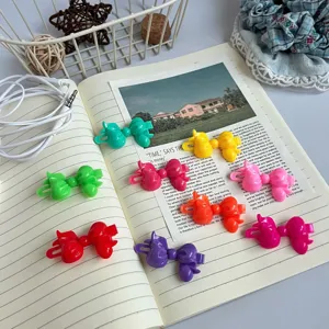Colorful plastic bow hair clips for girls, cute mini hair claws and sweet styling hair accessories.