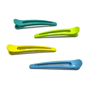 Colorful macaron duckbill hair clips set, perfect for daily styling and washing face securely.
