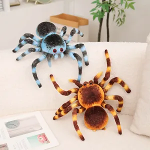 Cartoon simulation spider plush toy, soft stuffed animal doll for kids companion pillow.