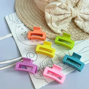 Molla per Capelli Quadrata Opaca Minimalista Coreana Tinta Unita Antiscivolo Accessori per Capelli per Donne