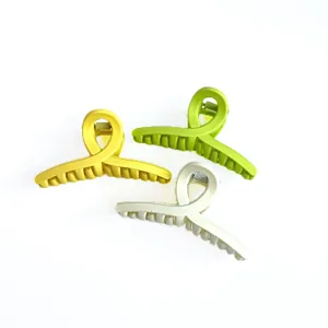 Japanese matte small cross hair claw clip macaron color bangs shark clip hair accessories set