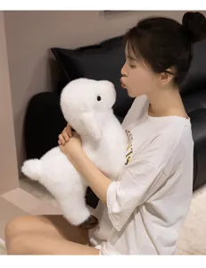 Bonita oveja de peluche blanca muñeca de juguete suave y esponjoso cordero para niños regalo
