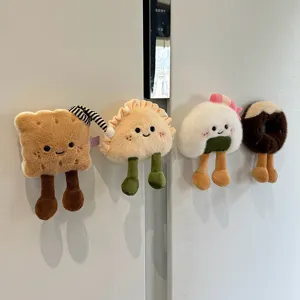 Set di magneti per frigorifero in peluche cibo biscotto gnocchi sushi ciambella