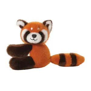 Cute red panda plush toy soft stuffed animal doll adorable gift for kids and toy fans