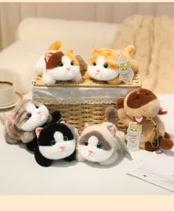 Simpatico gatto di peluche portachiavi, morbido ciondolo gattino per borse e chiavi.