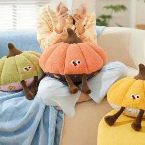 Lindo Juguete de Peluche de Calabaza Animal de Peluche Almohada Suave Para Cojín de Sofá Muñeca de Dibujos Animados