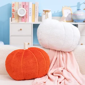 Lindo cojín de peluche de calabaza juguete de peluche suave para sofá decoración y almohada