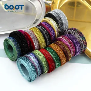 Cinta de Terciopelo con Purpurina Degradada Cinta Brillante para Lazos de Cabello DIY Accesorios de Costura de Prendas Decoración de Envoltorio de Regalo