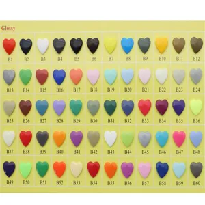 Heart Shape Resin Snap Buttons Glossy Plastic Fasteners For Kids Clothing Craft Sewing Material DIY Garment Accs