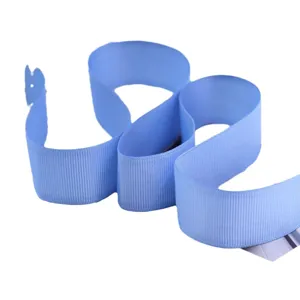 Nastro grosgrain blu chiaro in poliestere per confezioni regalo e creazione fiocchi 10 yd