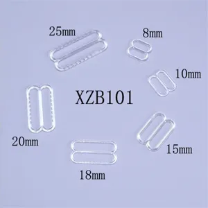 Transparente BH Schieber und Ringe in verschiedenen Grössen, Detailansicht der Versteller.