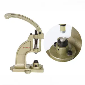 DK98 Heavy Duty Cast Iron Hand Press Machine Snap Button Grommet Eyelet Punch Die Installation Tool For Sewing Workshop Craftsman