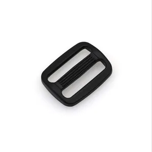 Fibbia scorrevole tri-glide in plastica da 25 mm chiusura per cinturino regolabile per zaini.