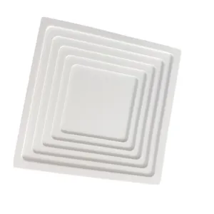 Modern Minimalist White Square Resin Storage Tray Wave Pattern Desktop Decor Prop