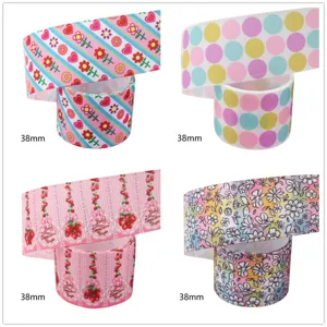 38mm bloem warmteoverdracht grosgrain lint rol voor handgemaakte DIY ambachten en bandjes.